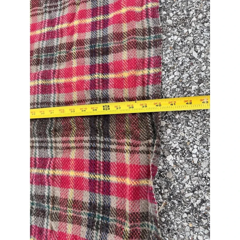 VTG All WOOL Made In Scotland BLANKET / THROW / TRAVEL RUG-SCOTTIE DOG LABEL